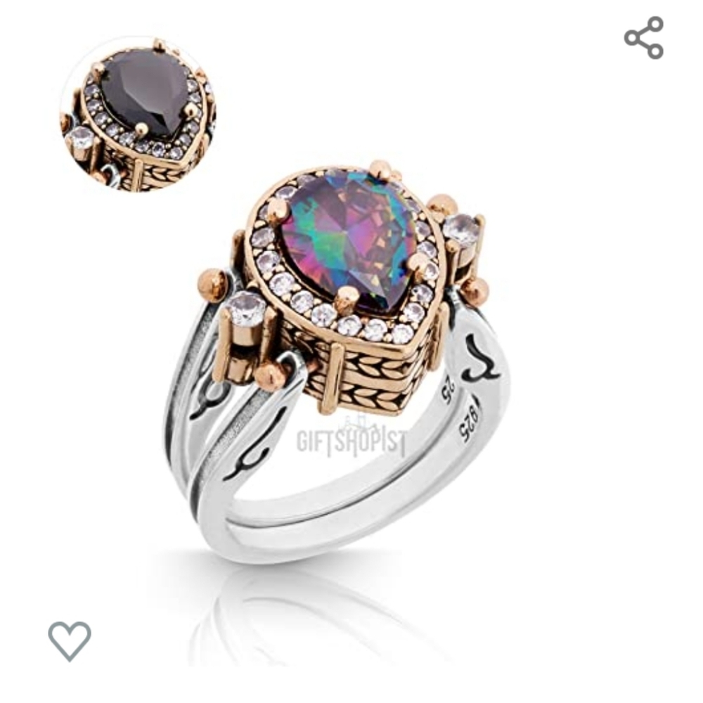 Handmade Turkish reversible ring.
